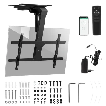 Maclean MC-110 T Electric Ceiling TV Mount, 43-86", 45kg, Tuya
