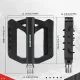 Rockbros RK01 Nylon Bicycle Pedals, Black