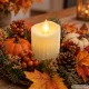 LED Candle with Moving Flame and Wax Effect, 7 cm