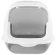 Enclosed Cat Litter Box with Scoop ZW32, Grey