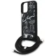 Karl Lagerfeld Crossbody Grained Pattern & Logo Case for iPhone 16 with Lanyard, Black