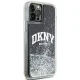 DKNY iPhone 12 / 12 Pro Case Liquid Glitter Big Logo, Black