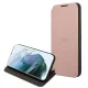 Guess Saffiano Stripes Folio Case for Samsung Galaxy S22+, Pink