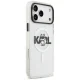Karl Lagerfeld IML Choupette Sketch Logo MagSafe Case for iPhone 17 Pro, Transparent