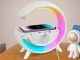 RGB LED Desktop Lamp with Wireless Charger, Bluetooth Speaker & Alarm Clock