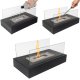 Tabletop Bio Ethanol Fireplace Kaminer 26301, 35x18x16.5 cm, Black
