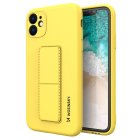Samsung Galaxy A32 5G (SM-A326B/DS) Wozinsky Flexible Silicone Kickstand Case Cover, Yellow | Silikona Vāciņš Maciņš Apvalks Bampers