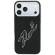 Karl Lagerfeld Smooth Big Resin Signature Logo Case for iPhone 18 / 17 Pro Max - Black