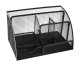 Desk Organizer with 6 Compartments, Black