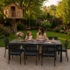 MultiGarden Garden Table, 180x90 cm, 8 Seater, Grey
