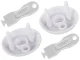 Socket Covers with Key, 15 pcs, White