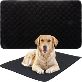 Purlov Reusable Hygiene Training Pad for Pets, 70x50 cm, Black
