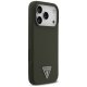 Guess Silicone Triangle Logo MagSafe Phone Case Cover iPhone 17 Pro - Green