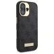 Guess iPhone 16 Plus Case 4G Logo Plate MagSafe, Black