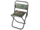 Folding Camping and Fishing Chair with Backrest, Camouflage