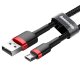 Micro USB Cable Baseus Cafule 1.5A 2m Red/Black