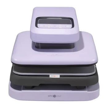 HTVRONT Auto 2 Digit Heat Transfer Press, Purple