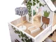 LULILO Wooden Play Dollhouse with Furniture and LED Lightning, 78cm
