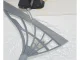 Silicone Broom with Adjustable Handle, 95x30 cm, Grey
