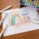 Double-sided Marker Pens ARRTX Alp, 40 Pastel Colours with Box