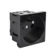 Type E Power Socket Maclean MCE718B for Glass Frames, Black
