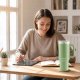 Berdsen Vacuum Thermos Mug with Straw, 1180 ml, Green