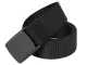 Tactical Military Belt with Quick-Release Plastic Buckle, Black