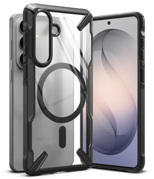 Ringke Fusion X Magnetic MagSafe Case for Samsung Galaxy S26 - Clear Black