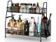 Double Deck Kitchen Home Bathroom Organizer Container, Various Colors