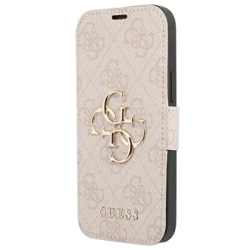 Guess 4G Big Metal Logo Folio Case for iPhone 13 Pro Max, Pink