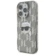 Karl Lagerfeld iPhone 16 Pro Case IML Karl Head Electroplated, Black