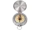 Pocket Fluorescent Compass for Hiking and Survival, Silver