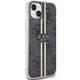 Guess iPhone 15 Plus / 14 Plus Case IML 4G Gold Stripe, Black