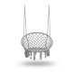 Hammock Chair Sofotel BOHO Hanging Macrame Swing for Indoor Outdoor Use, grey