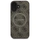 Guess 4G Ring Classic Logo MagSafe Case for iPhone 16 - Brown
