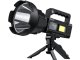 Powerful LED searchlight with tripod, CREE XHP90, COB, power bank, black