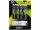 AA Li-Ion 1.5V 2200mWh Rechargeable Batteries with USB-C, 4 pcs