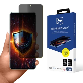 Privacy Screen Film 3mk Silky Matt Privacy for Xiaomi Redmi Note 14 Pro+