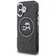 Karl Lagerfeld IML Glitter Karl & Choupette MagSafe Case for iPhone 16, Black