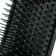Black Flat Pneumatic Hairbrush with Synthetic Bristles
