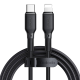 Mcdodo CH-1544 GaN Wall Charger 67W USB + 2x Type C + Charging Data Cable ( Type C to iPhone Apple Lightning ), Black