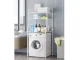 Freestanding Shelf Above Washing Machine, 3 Tiers, White