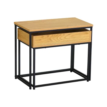 Modern Loft Side and Coffee Table Set