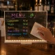 Acrylic LED Writing Lamp with USB Power and Markers