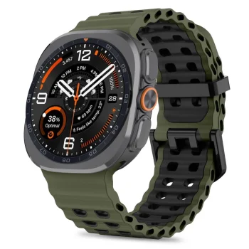 Tech-Protect Iconband Pro Strap for Samsung Galaxy Watch Ultra 47mm, Green/Black