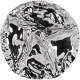 Alessi Pepa Antipasti Platter LC14, 32.2 cm, 4 Compartments, Silver