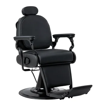 Gabbiano Francesco Barber Chair with Massage Function, Black