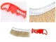 Brass Coated Wire Brush for Rim Cleaning, 24cm