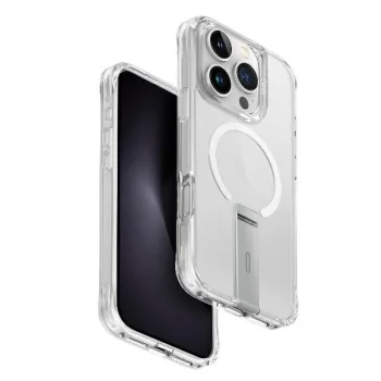 Uniq Eleva Case for iPhone 16 Pro with Vertica Stand, Transparent