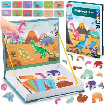 Ricokids Magnetic Dinosaur Puzzle Book for Kids RK-770